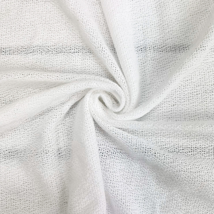 WEISS – durchbrochener Baumwollpullover