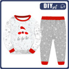 KINDERPYJAMAS "MIKI" - HO HO HO - Elastische Baumwoll Maschenware (86/92)