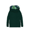 BLUZA DAMSKA (FURIA) NIETOPERZ Z KOMINEM - MELANŻ BUTELKOWA ZIELEŃ / MONSTERA 2.0 - zestaw do uszycia