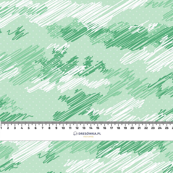 CAMOUFLAGE - scribble / green - Cotton woven fabric