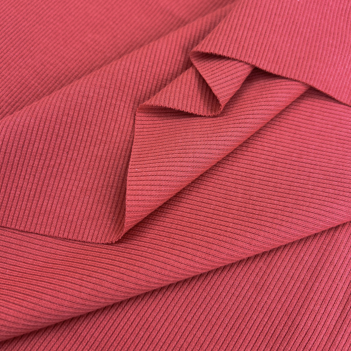 Rib Jersey fabric Unicolour - CAYENNE (D-248)   