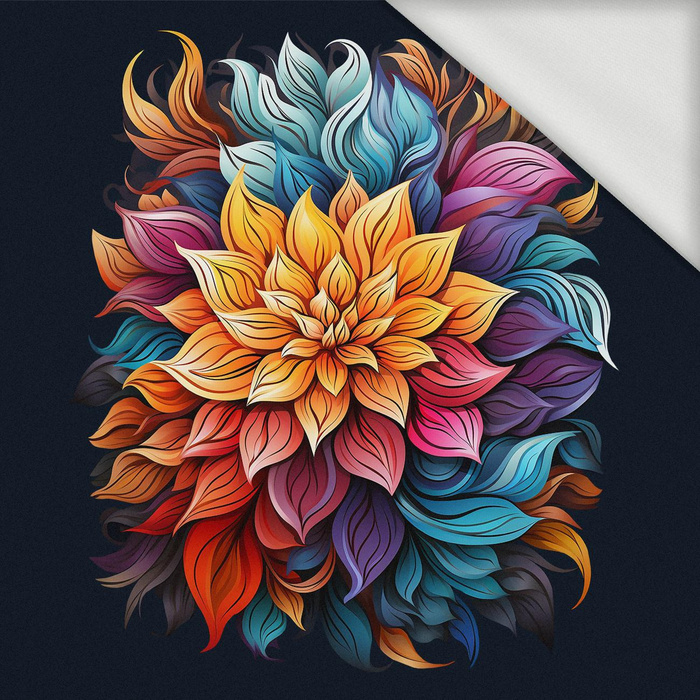 BOUQUET OF FLOWERS WZ.6 - Panel (75cm x 80cm) teplákovina s elastanem ITY