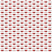 ARROWS AND HEARTS pat. 2 / white (VALENTINE'S MIX) - Cotton woven fabric