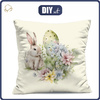 PODUSZKA 45X45 - BUNNY EASTER WZ. 1 - tkanina wodoodporna - zestaw do uszycia