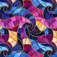 STAINED GLASS WZ. 24 - looped knit fabric