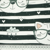 KATZEN MIT BRILLEN / grau - SP250 French Terry mit Elasthan