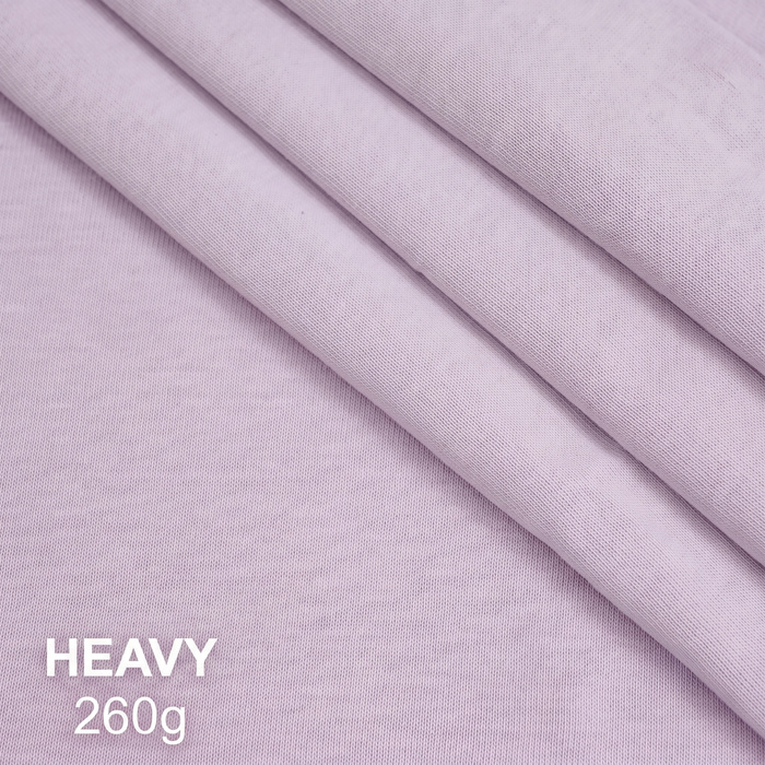 T-Shirt Jersey HEAVY 260 g/m² aus 100% Baumwolle - LILA