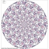 Big circle skirt panel - Viscose jersey - WILD ROSE FLOWERS PAT. 1 (BLOOMING MEADOW) (Very Peri)