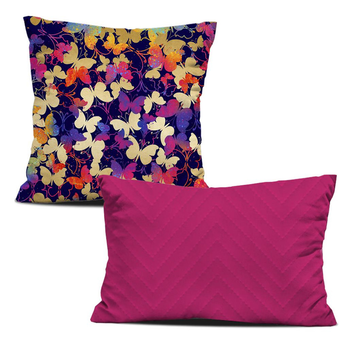 DECORATIVE PILOWS - BUTTERFLIES / colorful