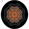 Duży panel na spódnicę z koła - KREPA - COLORFUL MANDALA