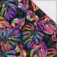 150cm ABSTRAKCJA / szmaragd -złoto- single jersey s elastanem ITY