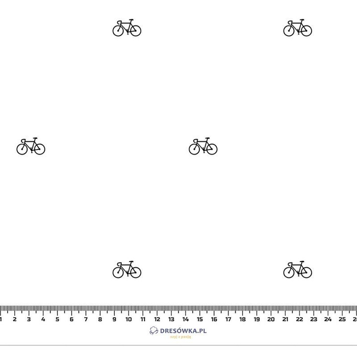 BICYCLES (MINIMAL) / öko melange - looped knit fabric