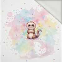 CUTE FERRET - panel (60cm x 50cm) looped knit