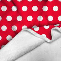 RED POLKA DOTS - Minky plush