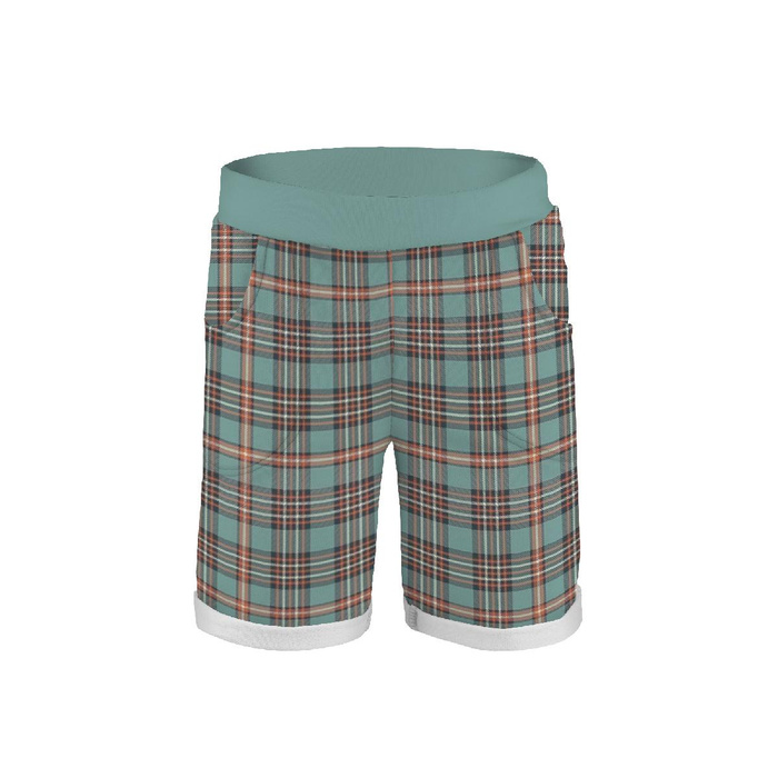 KID`S SHORTS "RIO" (98/104) - CHECK RETRO - sewing set