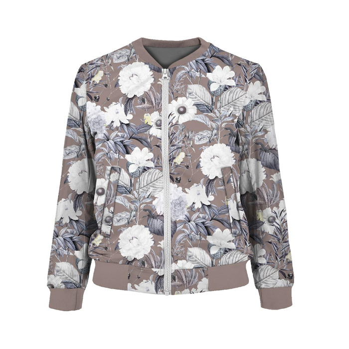 DÁMSKA BOMBER BUNDA (KAMA) - LUXE BLOSSOM vz. 2 - Sada šití M
