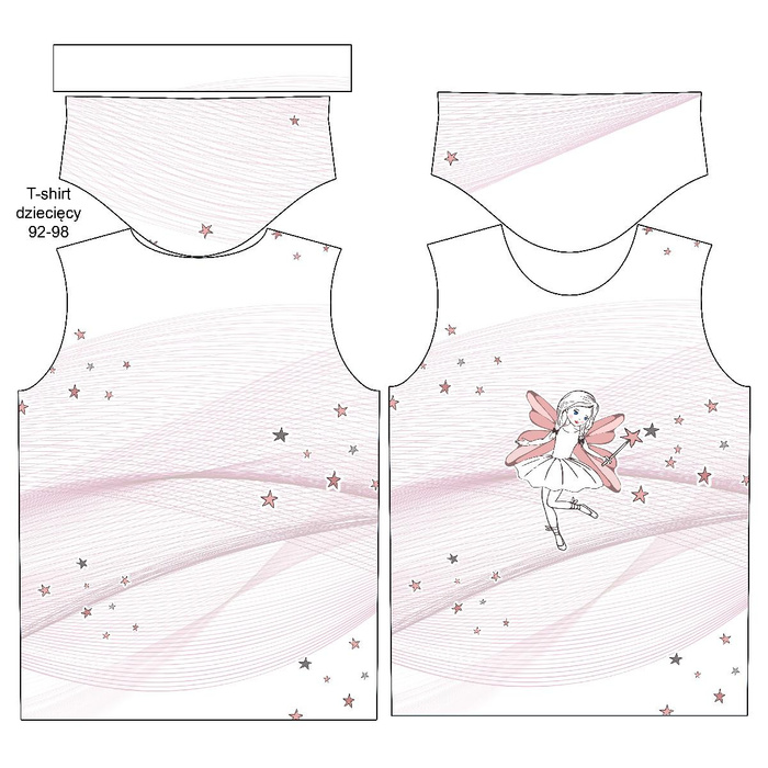 DĚTSKÉ TRIČK - VÍLA/ bílý - single jersey