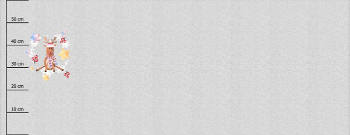 RENIFER MIX (ŚWIĄTECZNE RENIFERY) - PANEL PANORAMICZNY (60 x 155cm)