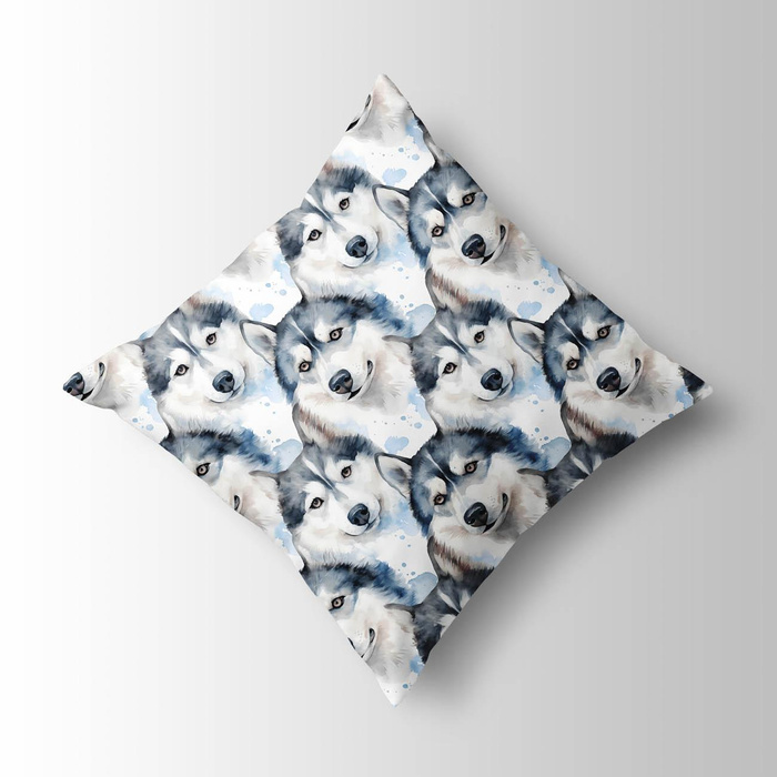 HUSKY DOG - Cotton muslin
