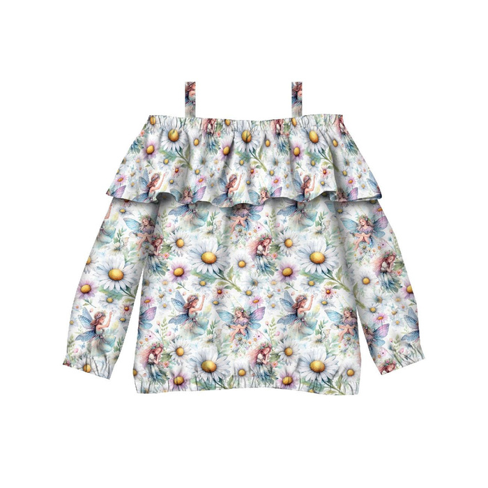 Carmenausschnitt Bluse (VIKI) - FAIRY WORLD ms.7  - Nähset 