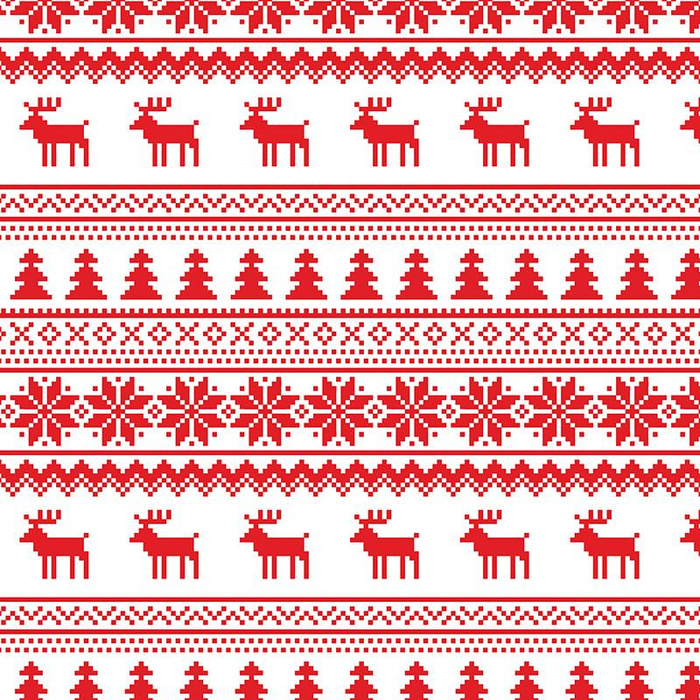 REINDEERS PAT. 2 / red - single jersey with elastane 