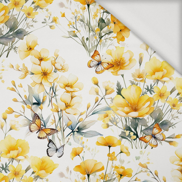 FLOWERS (BUTTER YELLOW) - Viskose Jersey