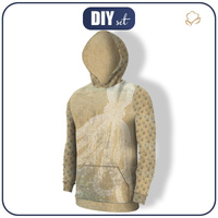 MEN’S HOODIE (COLORADO) - SHADOW / OCTOPUS pat. 2 (SEA ABYSS) - sewing set