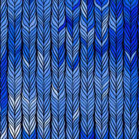 ZOPF / classic blue - Baumwoll Webware