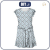 KLEID "EMMA" - STIEFMÜTTERCHEN UND SCHMETTERLINGE / hellblau - Viskosejersey mit Elasthan S