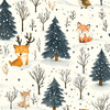 WINTER ANIMALS WZ.2 - Webware für Tischdecken
