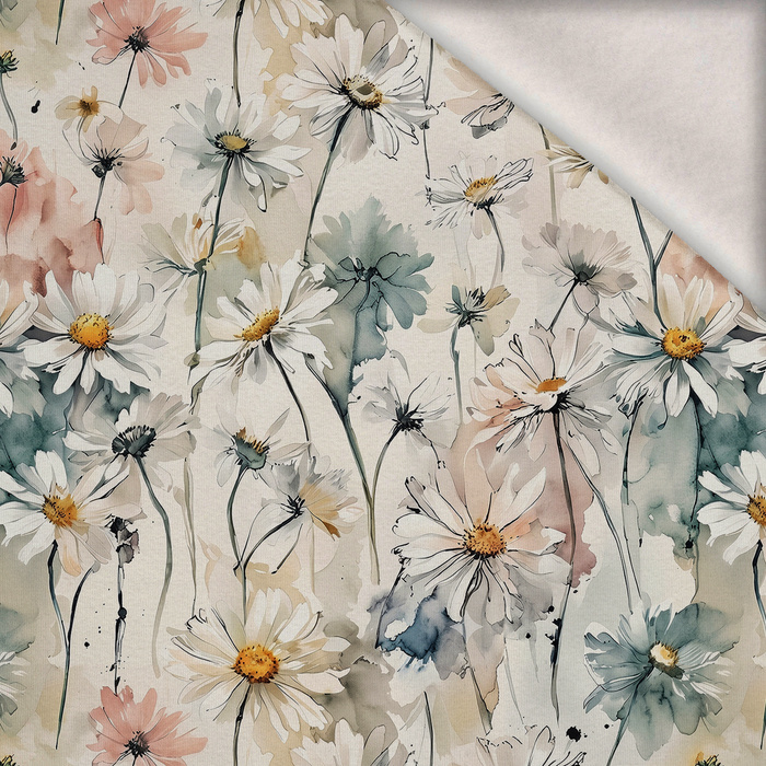 FLORAL REVERIE WZ. 13 - Wintersweat angeraut mit Elastan ITY