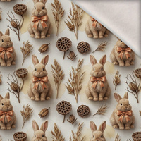 Boho Bunny - teplákovina počesaná s elastanem ITY