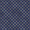 GOLDEN FISH SCALES pat. 2 (GOLDEN OCEAN) / dark blue - Waterproof woven fabric