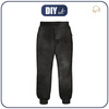 KINDER JOGGINGHOSE (ROBIN) - BLACK - Nähset (146/152)