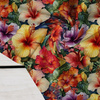 FLOWERS PAPAYA ORANGE WZ. 3 - Crepe