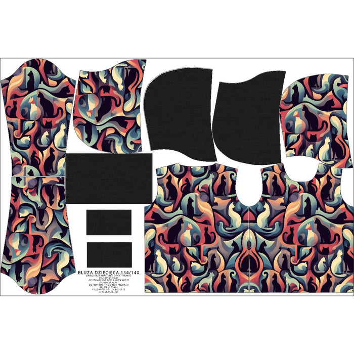 KINDER HOODIE (ALEX) - ANIMALS MS.13 - Sommersweat (122/128)