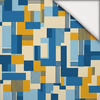 RETRO GEOMETRIC WZ. 3 - lekka dzianina drapana