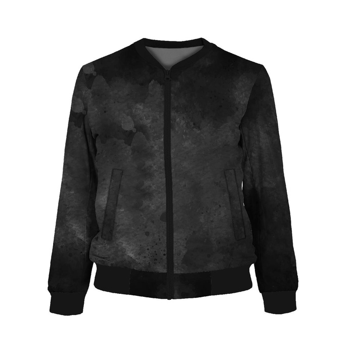 WOMEN’S BOMBER JACKET (KAMA) - BLACK SPECKS - sewing set XS