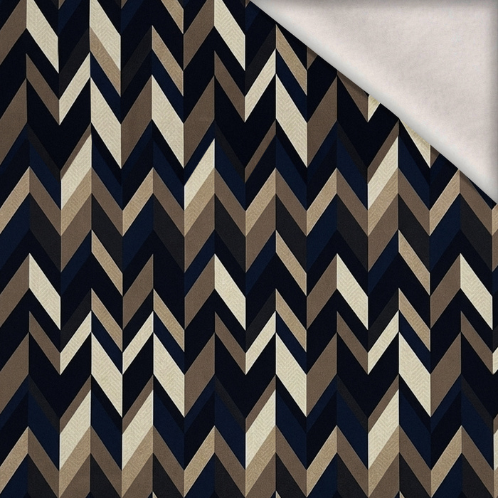 RETRO GEOMETRIC WZ. 18 - Wintersweat angeraut mit Elastan ITY
