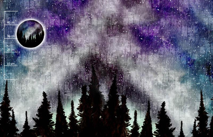 ZORZA POLARNA (GALAXY) - panel panoramiczny / DUŻY