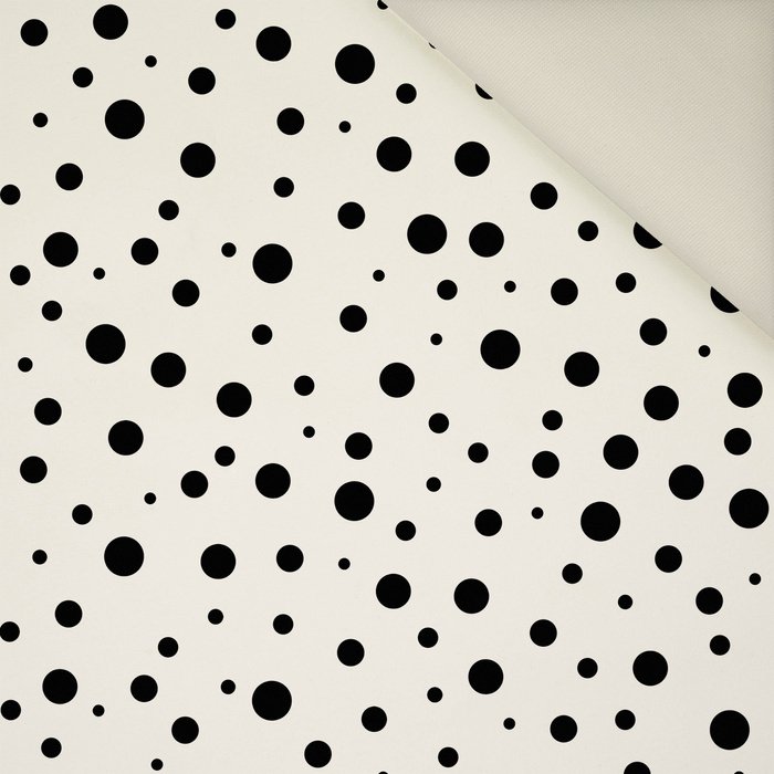 BLACK DOTS - Upholstery velour