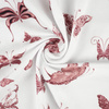 BUTTERFLIES (GLITTER BUTTERFLIES) / white - Waterproof woven fabric