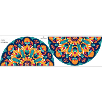 WATERCOLOR FLORAL WZ. 3 - panel na spódnicę z koła M