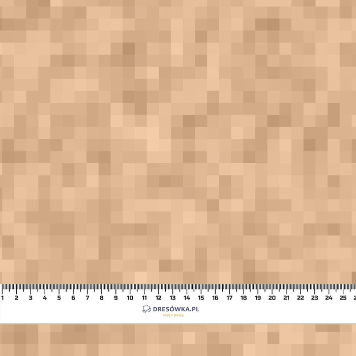 PIKSELE WZ. 2 / beżowy - single jersey z elastanem