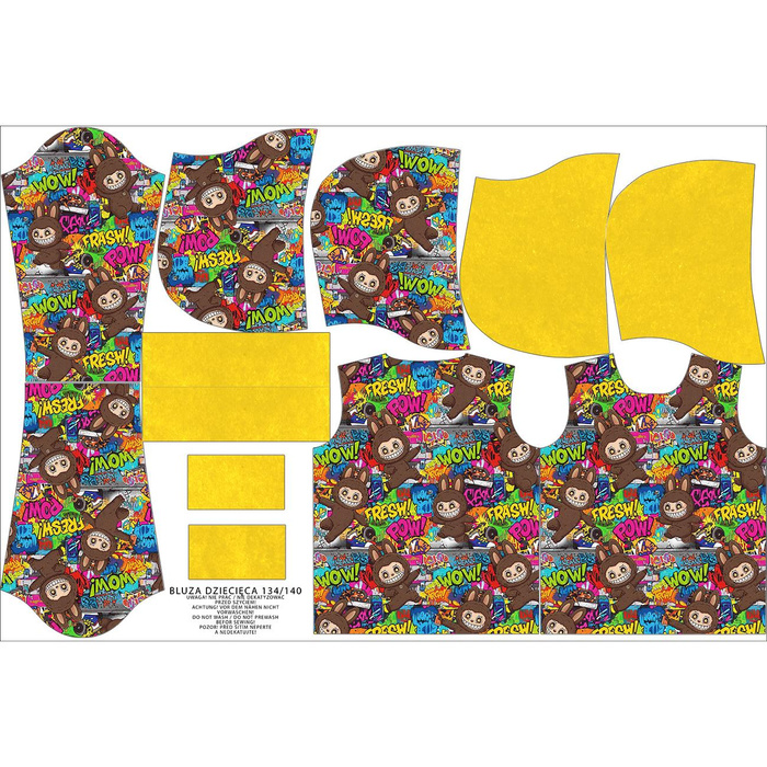 KINDER HOODIE (ALEX) - CREEPY CUTE M.4 - Sommersweat (86/92)