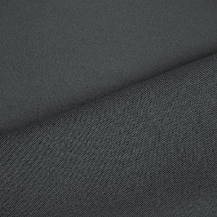 DARK GREY - silná teplákovina počesaná D300