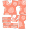 BLUZKA TYPU KIMONO - MANDALA WZ. 8 - zestaw do uszycia XXL-XXXL