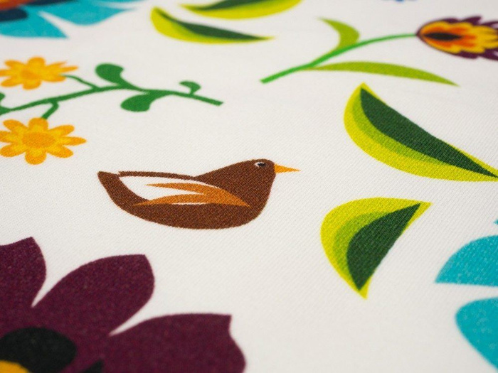 LOWICZ FOLKLORE / white - Viscose jersey WE210