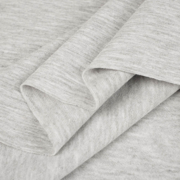 D-20 MELANGE LIGHT GRAY - t-shirt with elastan TE210