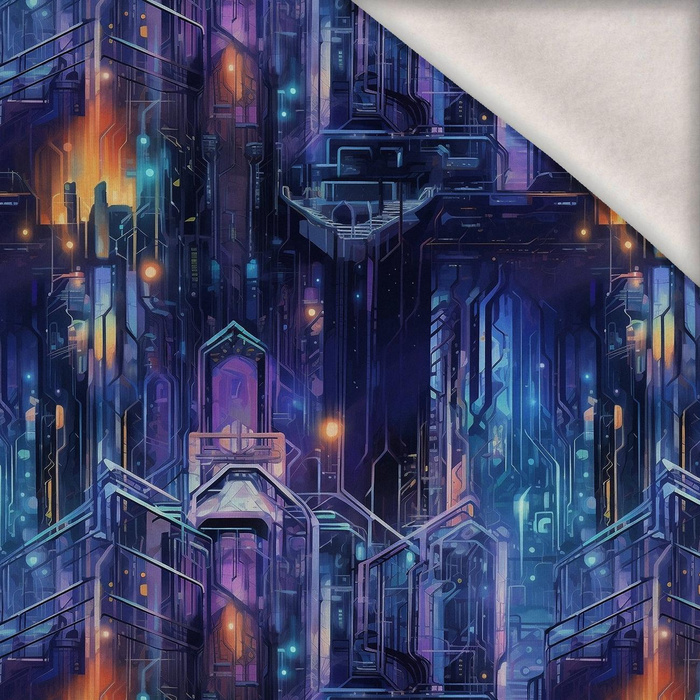 NEON CITY WZ.1 - teplákovina počesaná s elastanem ITY